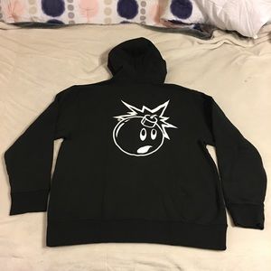 NWT The Hundreds Zip Up Hoodie, sz XL Adam Bomb